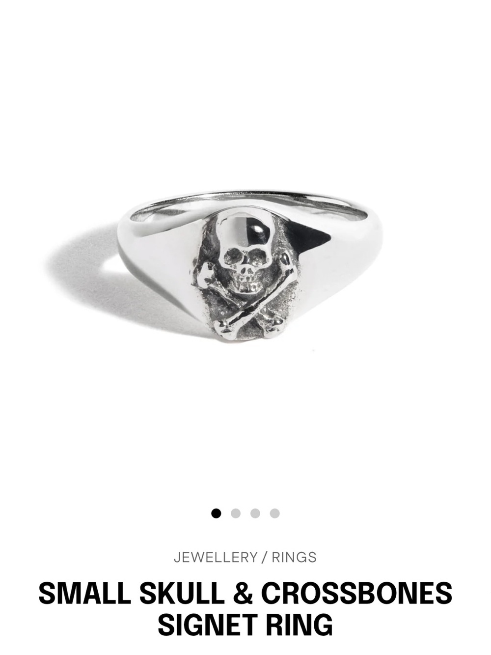 Great Frog Small Skull & Crossbones Signet Ring